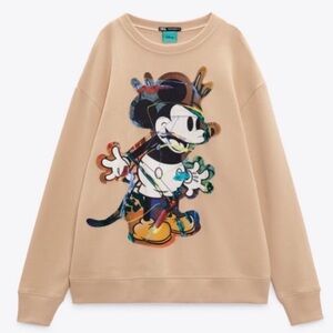 Zara X Disney Mickey Mouse Sweatshirt in XL